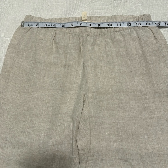 Eileen Fisher 100% Organic Linen Capris PP - Picture 7 of 11